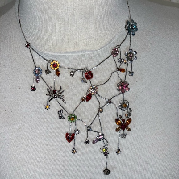 Jewelry - Ladybug 🐞 on a spiderweb 🕸 delicately designed